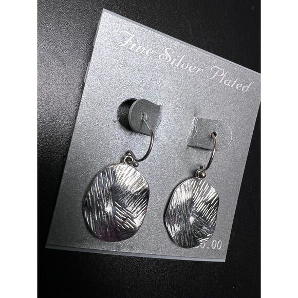 Textured Drop Earrings - Picture 3 of 5